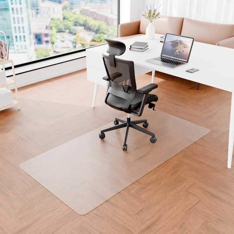 Futurwit Desk Chair Mat for Hard Floors, 60" x 48" Office Clear Protector Mat for Hardwood, Easy Glide Plastic Floor Mat for Office Home (Rectangle) - Image 4